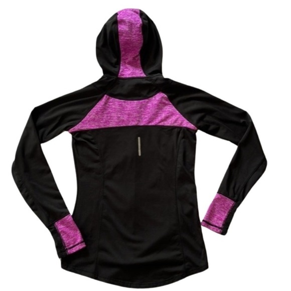 HP🔥 Zip, Run, + Rule the Track: REOK Women's Small Hooded Jacket w Thumb‎ Hole - Picture 5 of 6